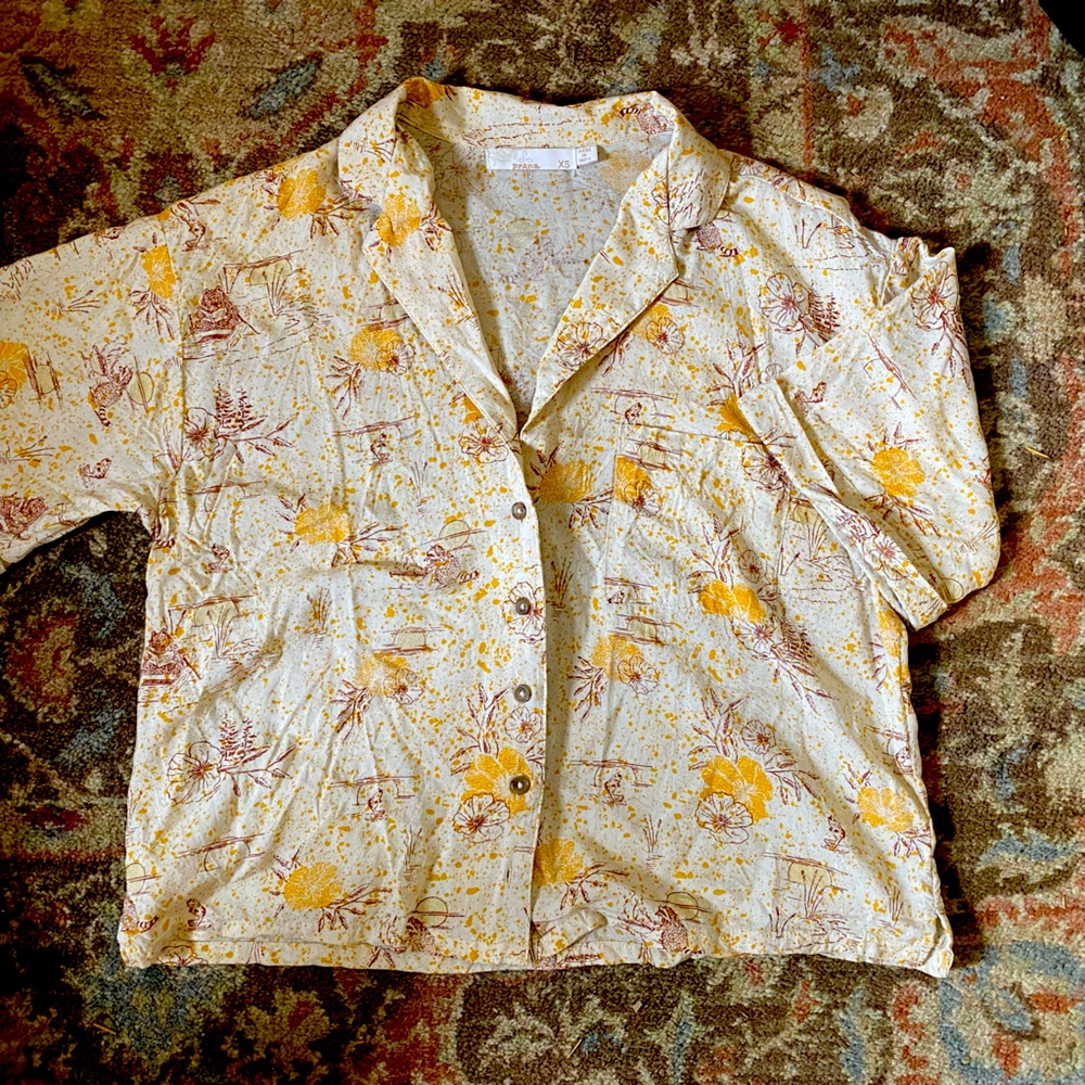 Prana Iguala crop shirt, xs